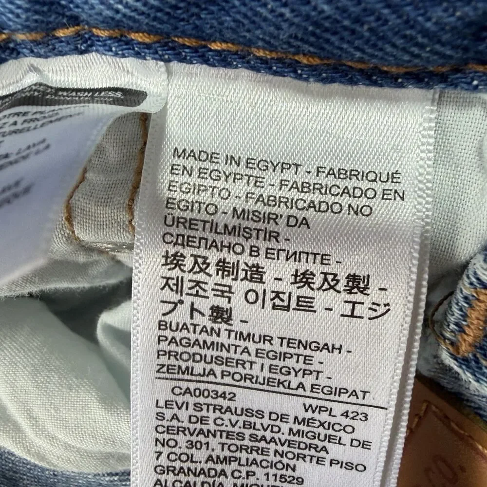Levi's Shorts Women's Size 28 501 Premium High-Rise Jean Shorts Denim Distressed